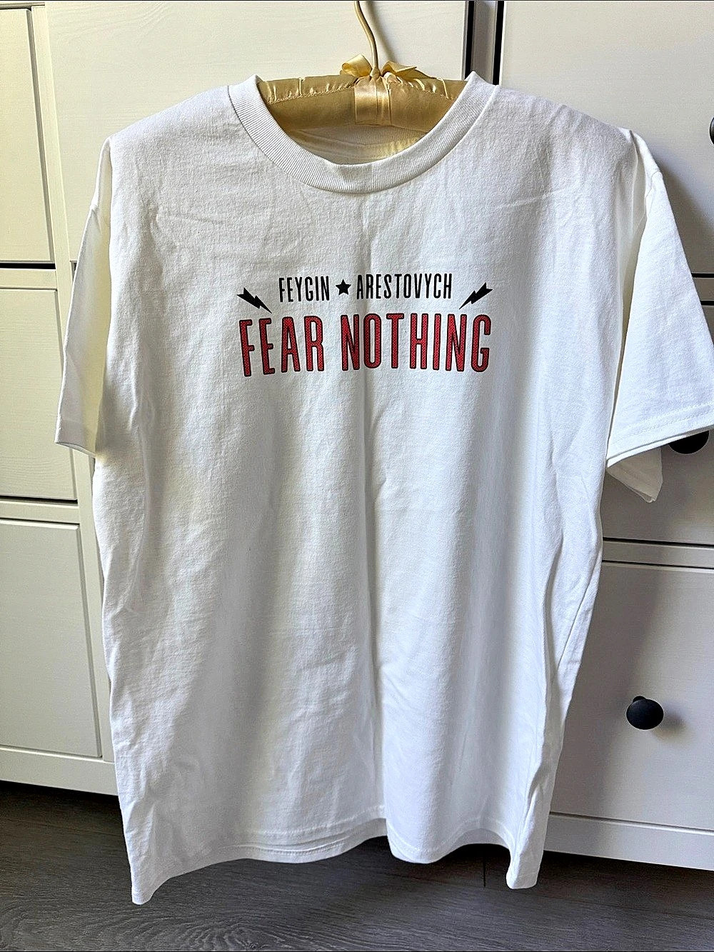 Hanes Graphic Fear Nothing Tee White Cotton